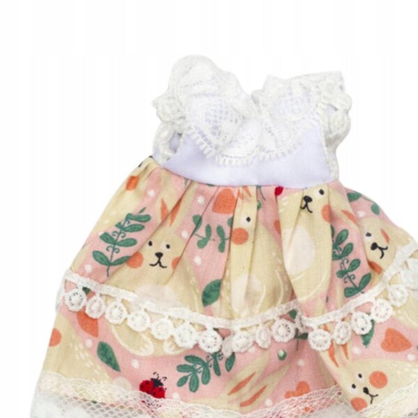 Kleidung für 20 cm große Puppen mit hochwertigem Kleid und Haarband