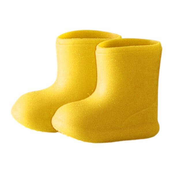 Gelbe Silikonschuhe für 1/12 BJD-Puppen, widerstandsfähig und stilvoll