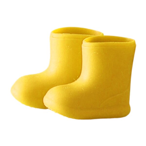 Gelbe Silikonschuhe für 1/12 BJD-Puppen, widerstandsfähig und stilvoll