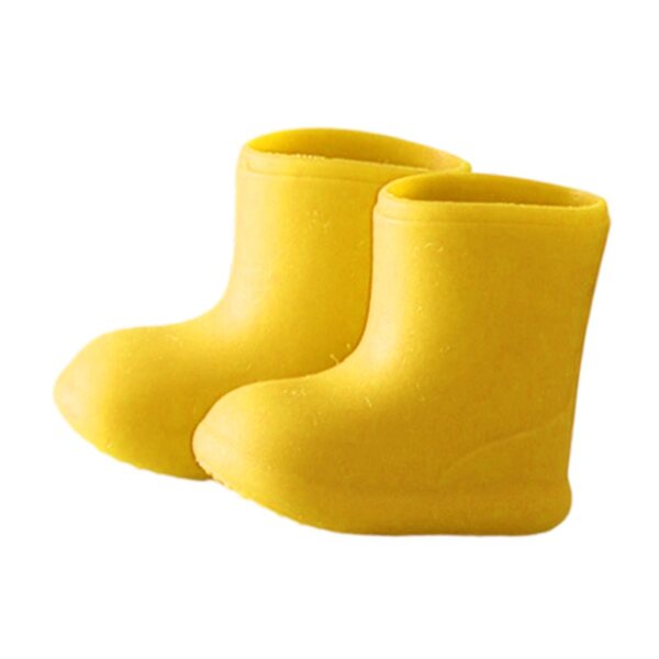 Gelbe Silikonschuhe für 1/12 BJD-Puppen, widerstandsfähig und stilvoll