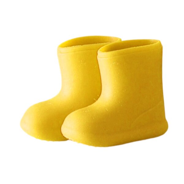 Gelbe Silikonschuhe für 1/12 BJD-Puppen, widerstandsfähig und stilvoll