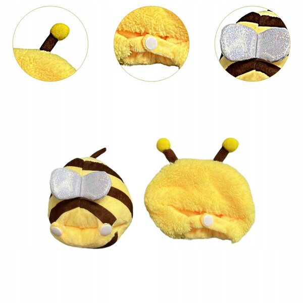 Kleidung für Plüschente 15 cm, weiches und bequemes gelbes Kleidungsset