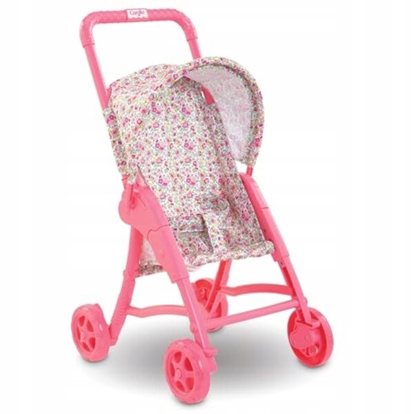 Corolle Puppenwagen mit Blumenmuster, verstellbar und leicht