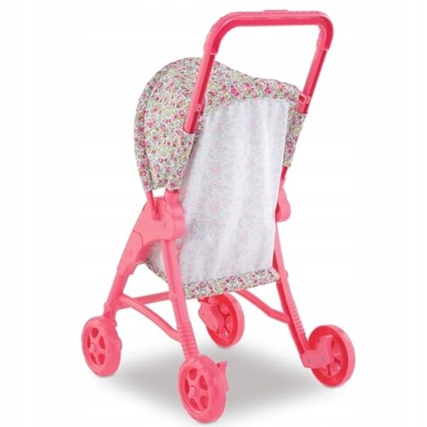 Corolle Puppenwagen mit Blumenmuster, verstellbar und leicht