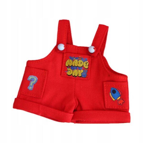 Mini vestiti per bambole in tessuto rosso facile da pulire, accessori decorativi