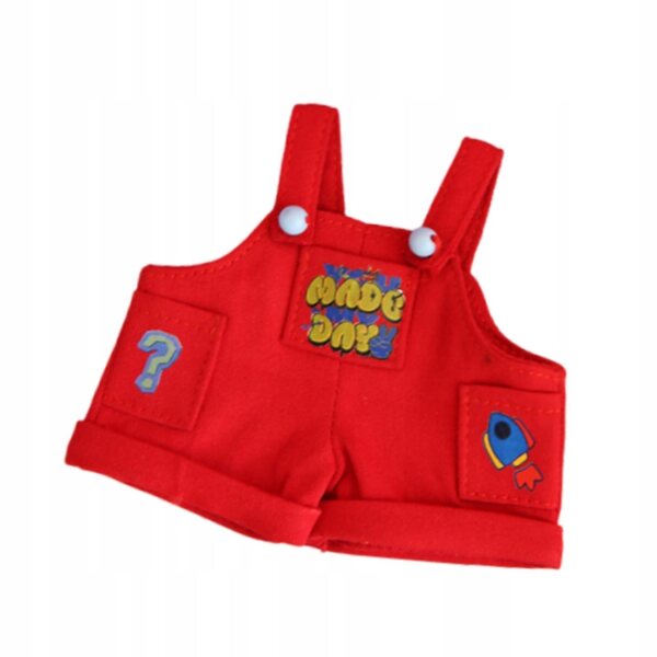 Mini vestiti per bambole in tessuto rosso facile da pulire, accessori decorativi