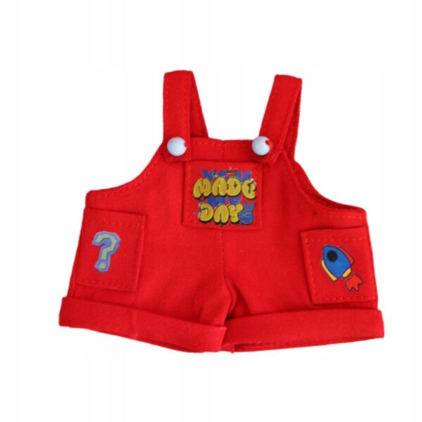 Mini vestiti per bambole in tessuto rosso facile da pulire, accessori decorativi