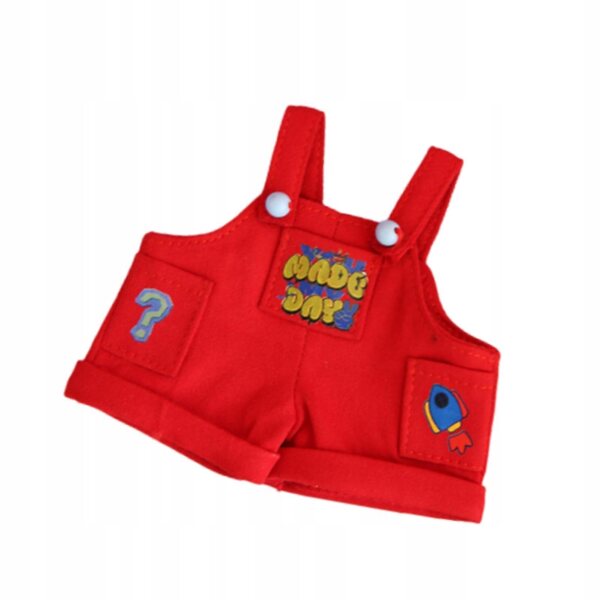 Mini vestiti per bambole in tessuto rosso facile da pulire, accessori decorativi