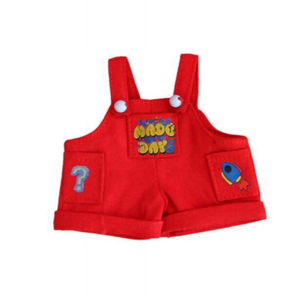 Mini vestiti per bambole in tessuto rosso facile da pulire, accessori decorativi
