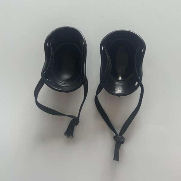 2X Ginocchiere Miniatura 1/6 per Bambole 12 Pollici Costume Cosplay Nero