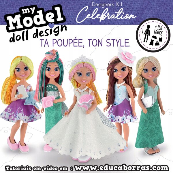 Educa My Model Doll Design Celebration: Kreativset mit 150 Puppenstilen