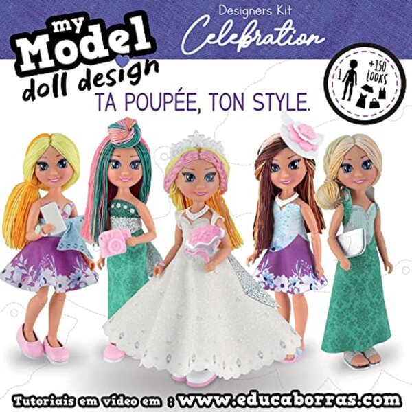 Educa My Model Doll Design Celebration: Kreativset mit 150 Puppenstilen