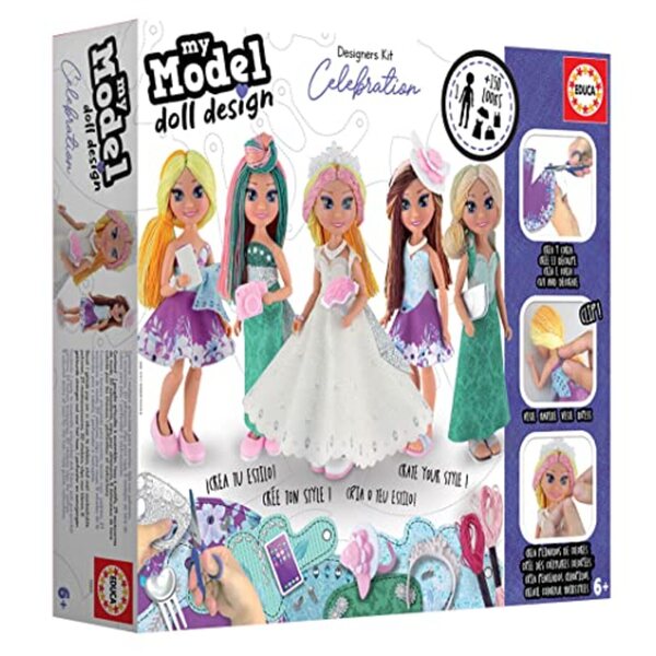 Educa My Model Doll Design Celebration: Kreativset mit 150 Puppenstilen