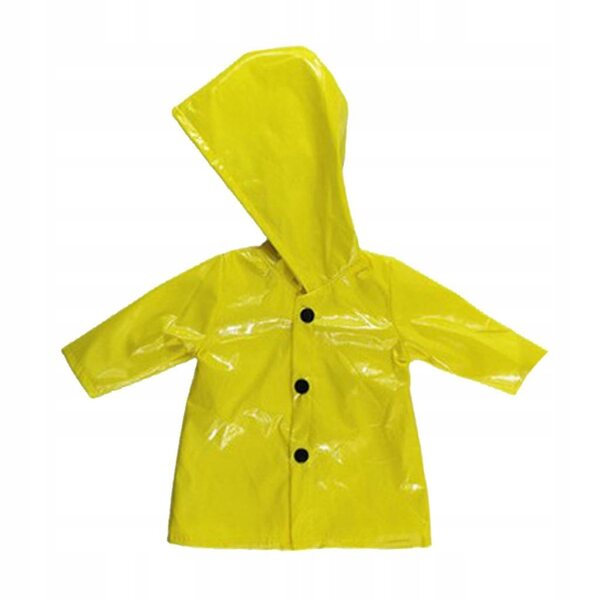 Impermeabile per una bambola da 18 pollici: vestito giallo impermeabile e alla moda