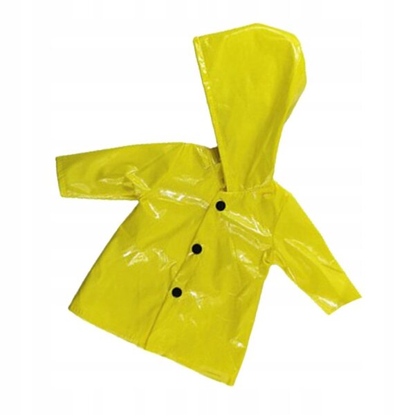 Impermeabile per una bambola da 18 pollici: vestito giallo impermeabile e alla moda