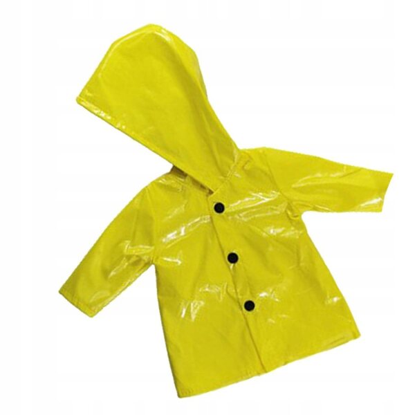 Impermeabile per una bambola da 18 pollici: vestito giallo impermeabile e alla moda