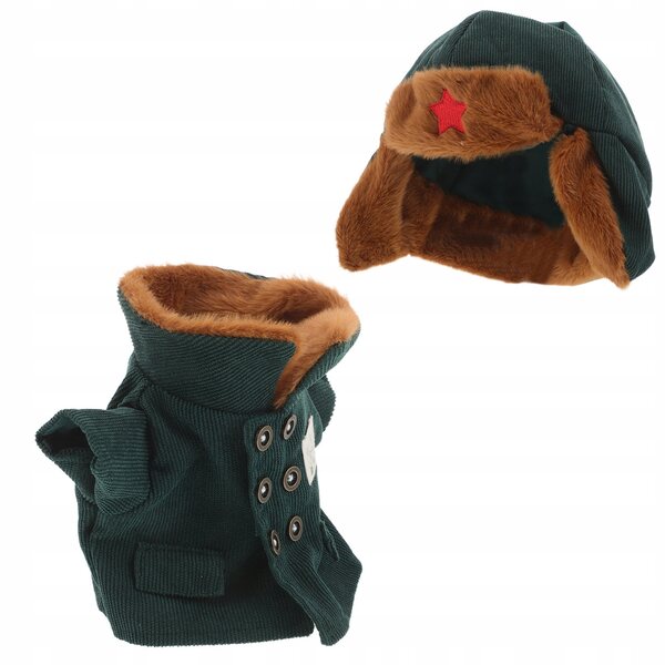 Militärkleidungsset für Puppen mit passender Mütze, weich und bequem