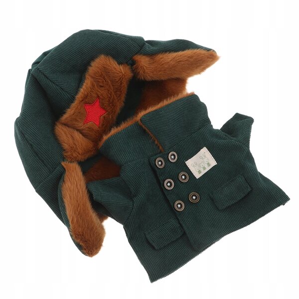 Militärkleidungsset für Puppen mit passender Mütze, weich und bequem