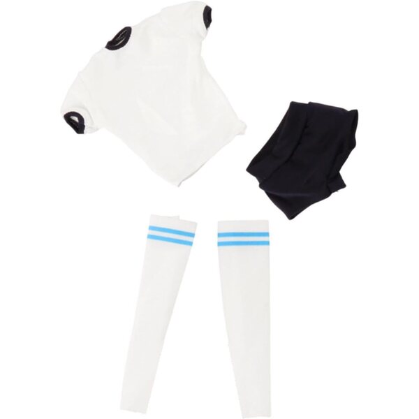 Abbigliamento per Bambole 1/6 Femminile con Maniche Corte e Pantaloncini + Calzini Lunghi
