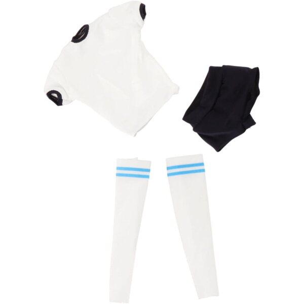 Abbigliamento per Bambole 1/6 Femminile con Maniche Corte e Pantaloncini + Calzini Lunghi
