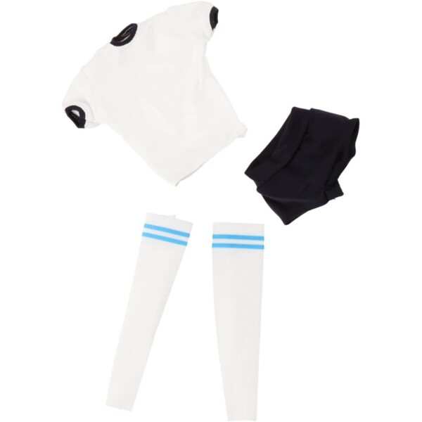 Abbigliamento per Bambole 1/6 Femminile con Maniche Corte e Pantaloncini + Calzini Lunghi