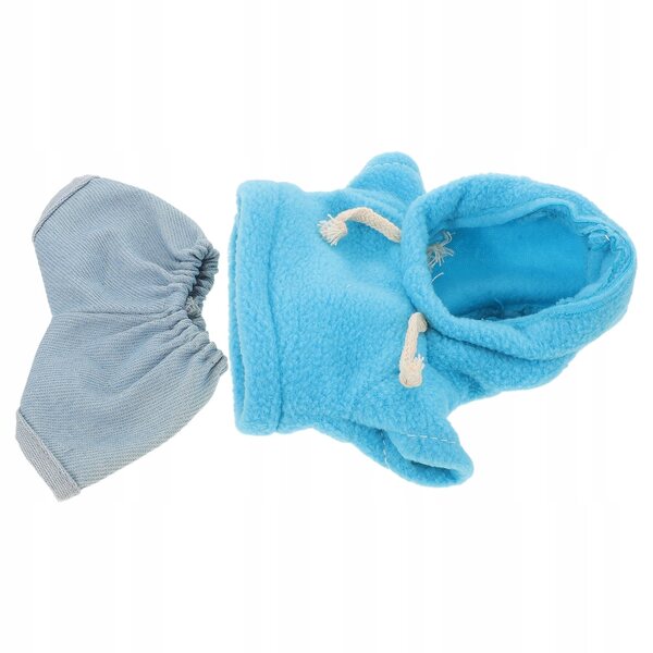 Set di Abbigliamento Morbido e Blu per Bambole e Orsetti di Peluche