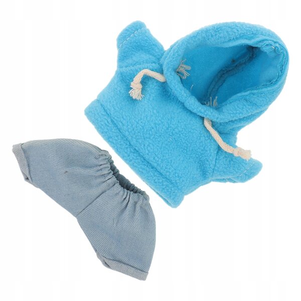 Set di Abbigliamento Morbido e Blu per Bambole e Orsetti di Peluche