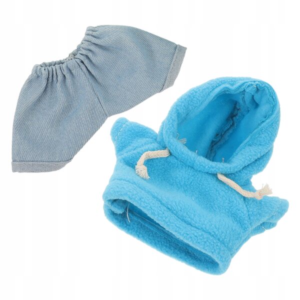 Set di Abbigliamento Morbido e Blu per Bambole e Orsetti di Peluche