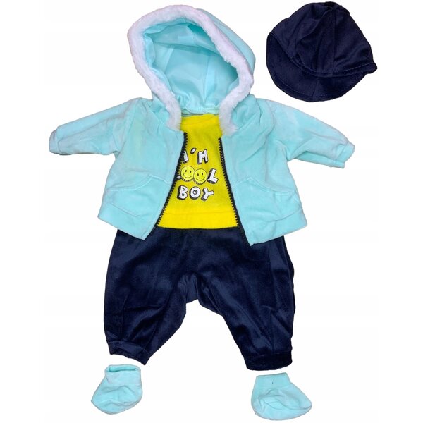 Set completo di abbigliamento 6 pezzi per bambola 45 cm Adar CE