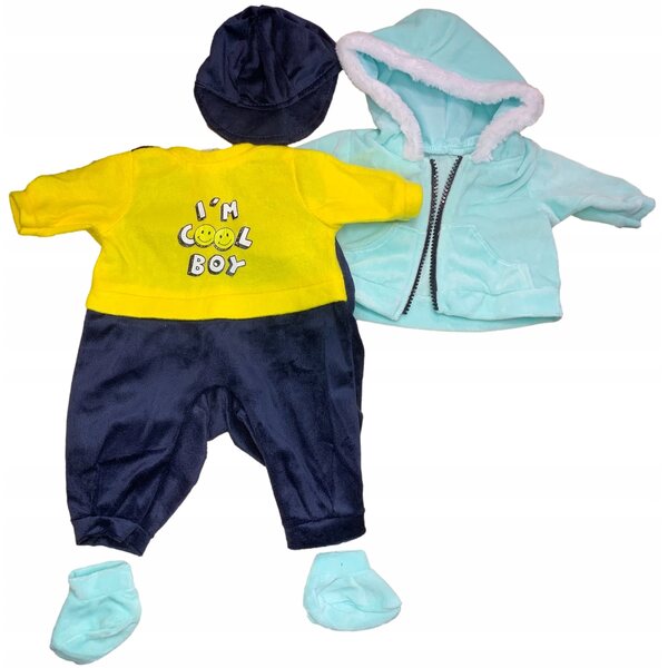 Set completo di abbigliamento 6 pezzi per bambola 45 cm Adar CE