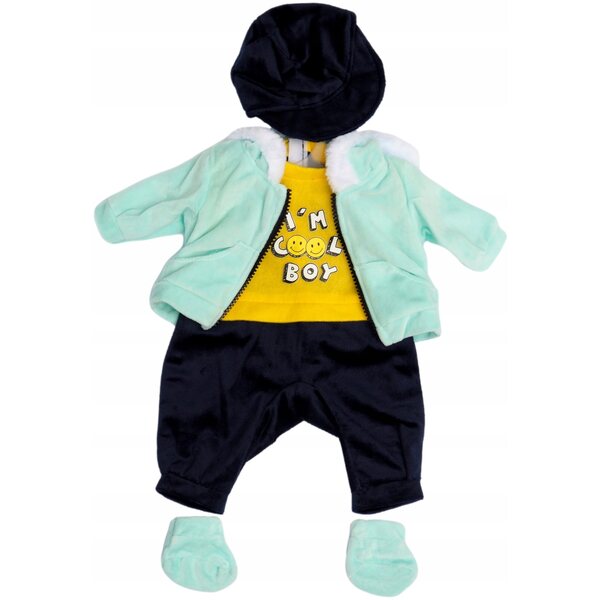 Set completo di abbigliamento 6 pezzi per bambola 45 cm Adar CE
