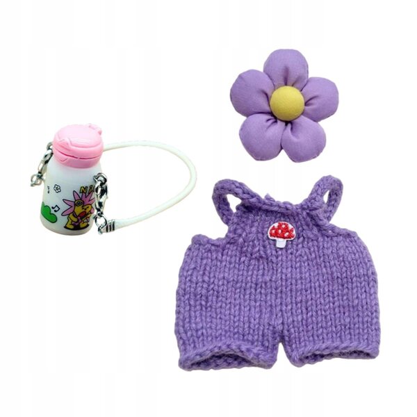 Set di abiti per bambole 17 cm fatti a mano con accessori e dettagli colorati