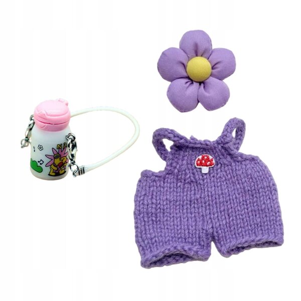 Set di abiti per bambole 17 cm fatti a mano con accessori e dettagli colorati