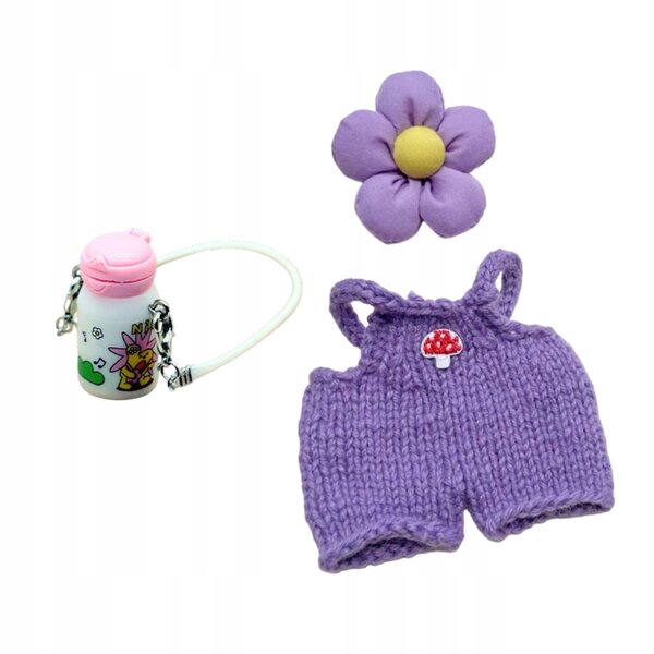 Set di abiti per bambole 17 cm fatti a mano con accessori e dettagli colorati