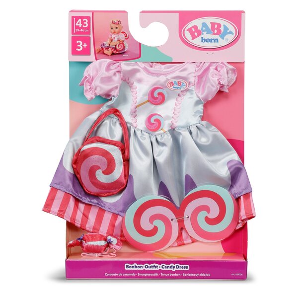 BABY Born Candy Abito Vestito Colorato per Bambole 43 cm