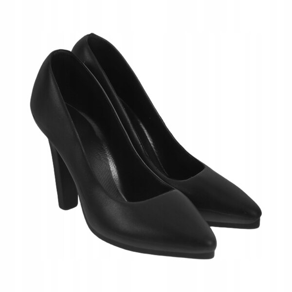 Mini Scarpe con Tacco Nero per Bambole da Collezione 1:6 Compatibili 12 Pollici