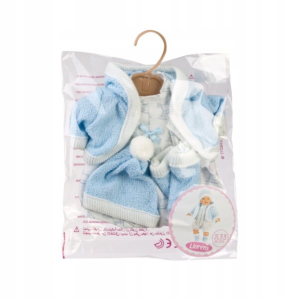 Llorens-Puppenkleid aus CE-zertifiziertem Stoff, geeignet ab 3 Jahren