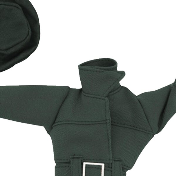 1/6 Damen-Trenchcoat-Anzug für 12-Zoll-Puppe, elegant und langlebig, grün