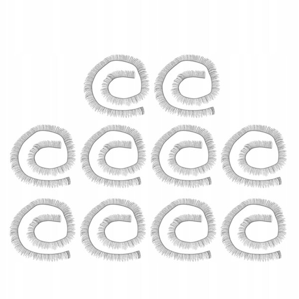 Set 20 Ciglia Finte Nere per Bambole Reborn con Materiale Sicuro PA e Nylon