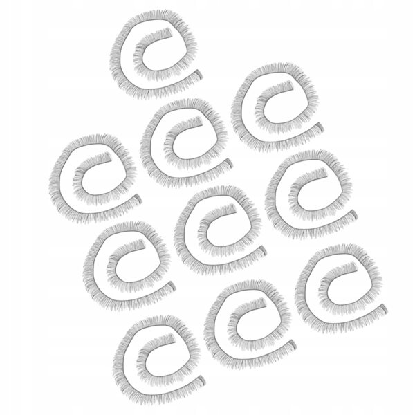 Set 20 Ciglia Finte Nere per Bambole Reborn con Materiale Sicuro PA e Nylon
