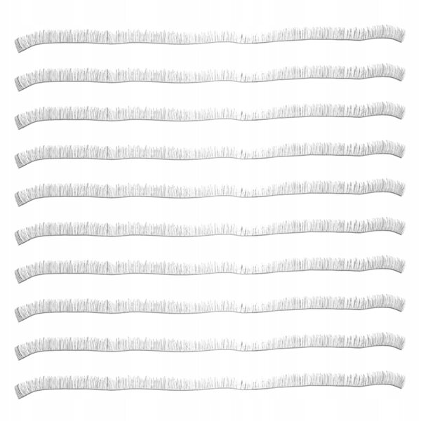 Set 20 Ciglia Finte Nere per Bambole Reborn con Materiale Sicuro PA e Nylon