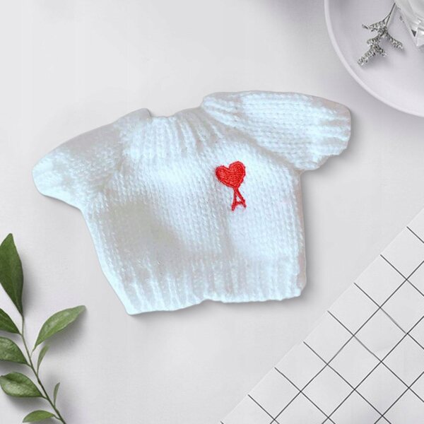 Rundhals-Elastikpullover für 20 cm große Puppen | Weiche und leicht zu tragende Kleidung