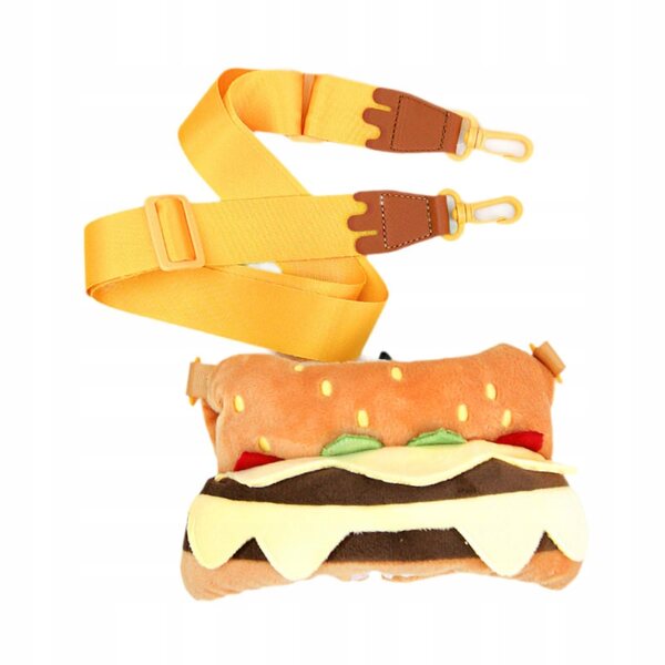 Plüschkleidung für 38-cm-Puppen mit Hamburger-Tasche, Stil und Komfort