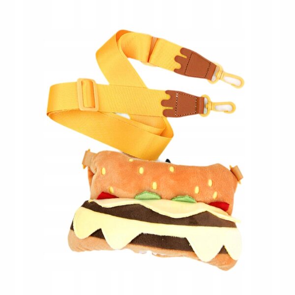 Plüschkleidung für 38-cm-Puppen mit Hamburger-Tasche, Stil und Komfort