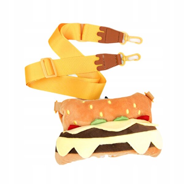 Plüschkleidung für 38-cm-Puppen mit Hamburger-Tasche, Stil und Komfort