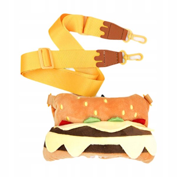 Plüschkleidung für 38-cm-Puppen mit Hamburger-Tasche, Stil und Komfort