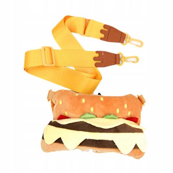 Plüschkleidung für 38-cm-Puppen mit Hamburger-Tasche, Stil und Komfort