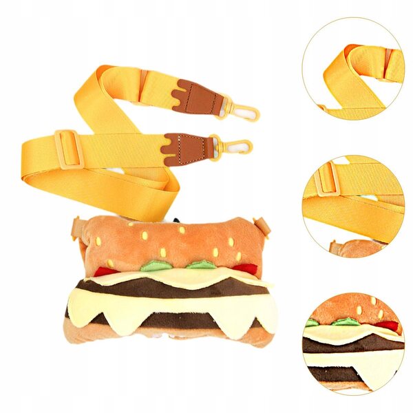 Plüschkleidung für 38-cm-Puppen mit Hamburger-Tasche, Stil und Komfort