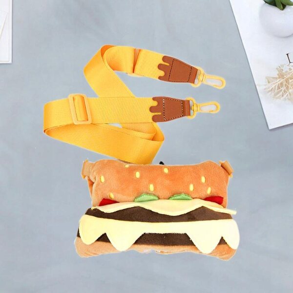 Plüschkleidung für 38-cm-Puppen mit Hamburger-Tasche, Stil und Komfort