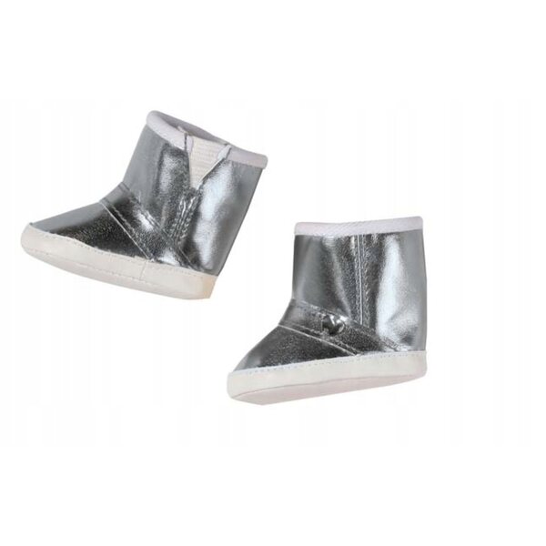 Scarpe invernali argento per bambola BABY born 43 cm, calde e originali